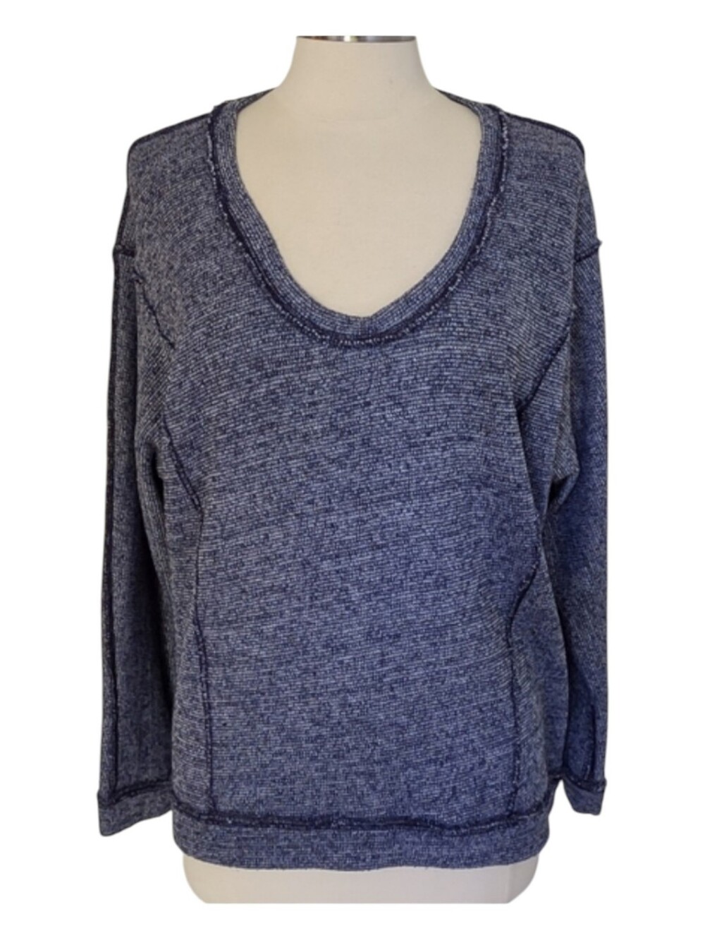 Urban Outfitters Ecote Freshman Dolman Tunic Top Blue Oversized Sweatshirt M